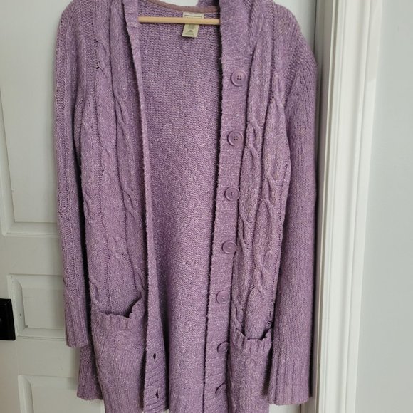LL Bean Button Up Long Cardigan - Picture 3 of 5